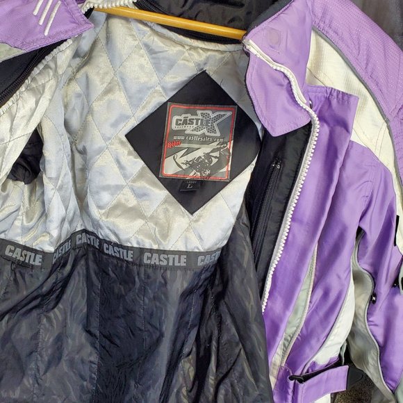 Castle X rider heavy winter coat w/multiple pockets & size L - Picture 6 of 14